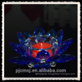 wholesale any color lotus crystal candle holder for home or wedding decoration